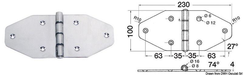 Maxi cerniera 230x100 mm