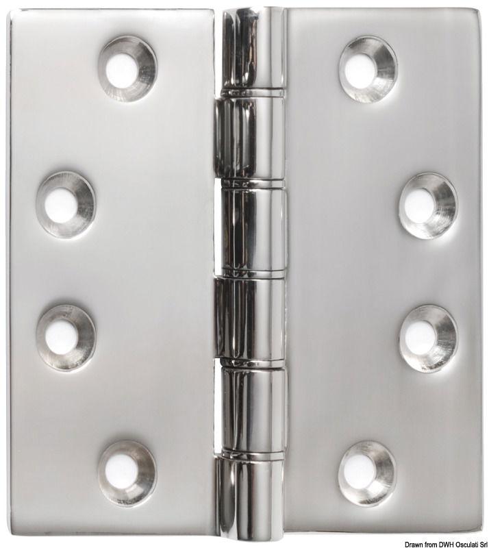 Cerniera inox 102x102x4 mm