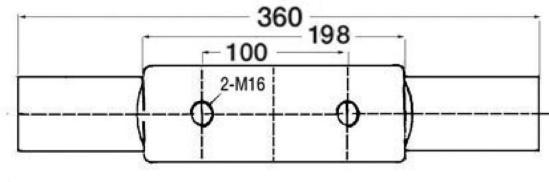 Bitta inox Nordik 360 mm