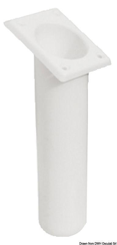 Portacanne polipr. quadrato UV stab. bianco 240 mm