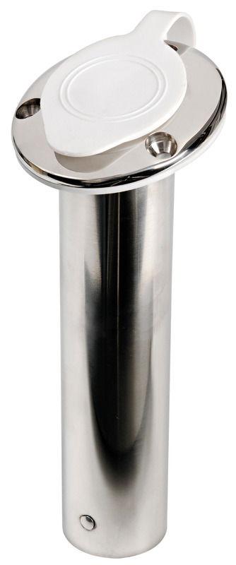 Portacanne inox 75° tappo bianco