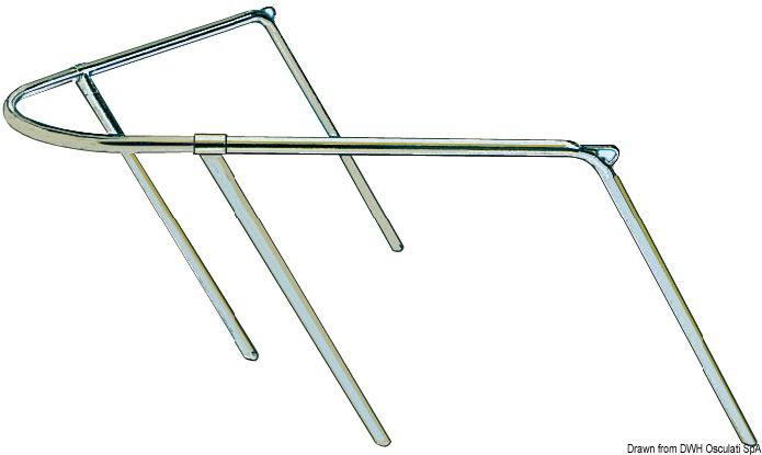 Pulpito prua inox 80x90x45 cm