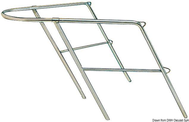 Pulpito prua inox 78x110x60 cm