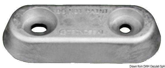 Anodo ovale alluminio VETUS 390 g