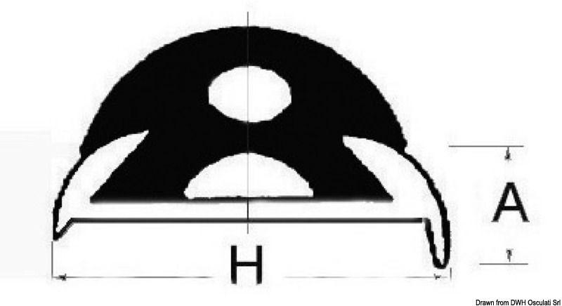 Inserto PVC bianco maggiorato