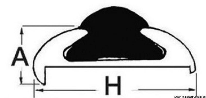 Inserto PVC grigio per 44.486.10