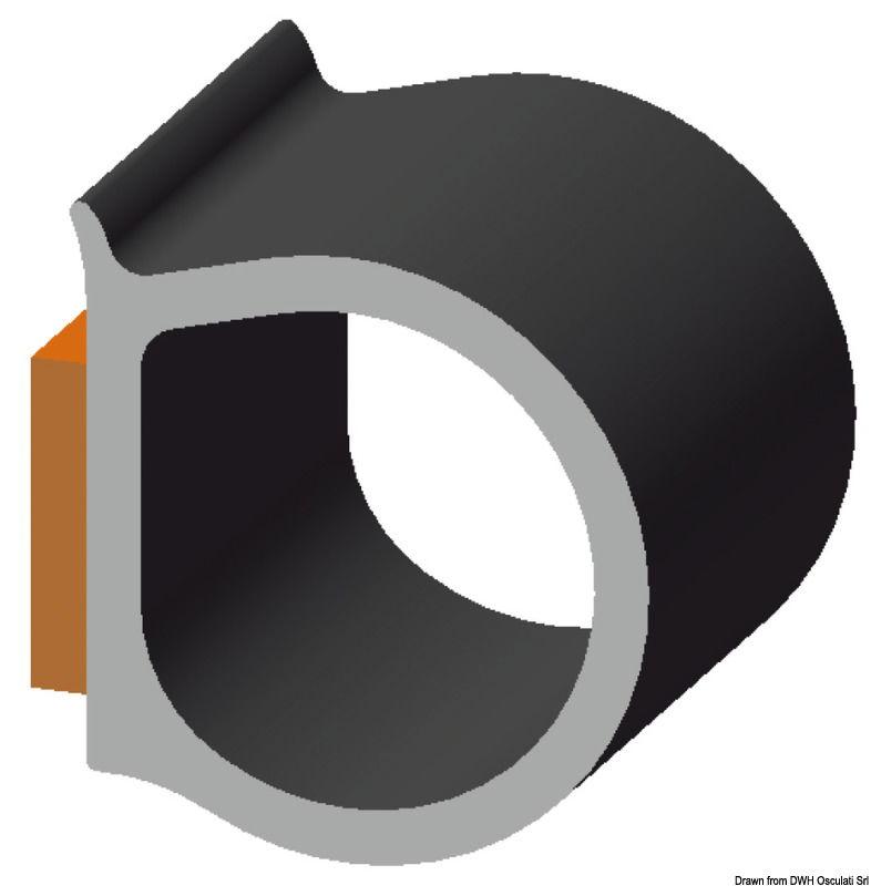 Profilo autoadesivo 11,4 x 10,3 mm