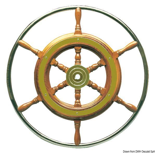 Timone con cerchio inox cm 42