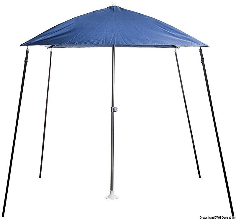 Ombrellone "PARASOL" pieghevole per barca blu navy