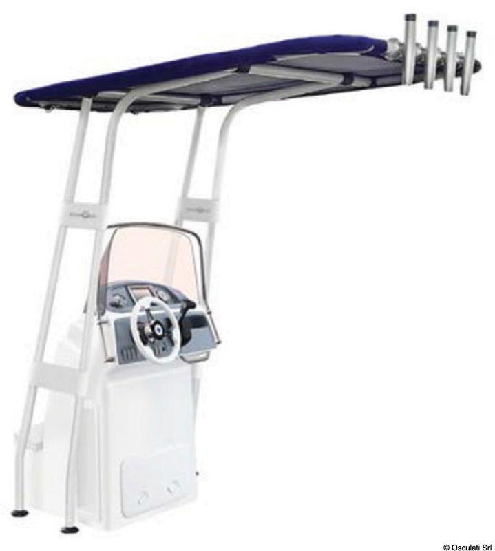 T-Top professionale 2000x1400 bianco con telo blu