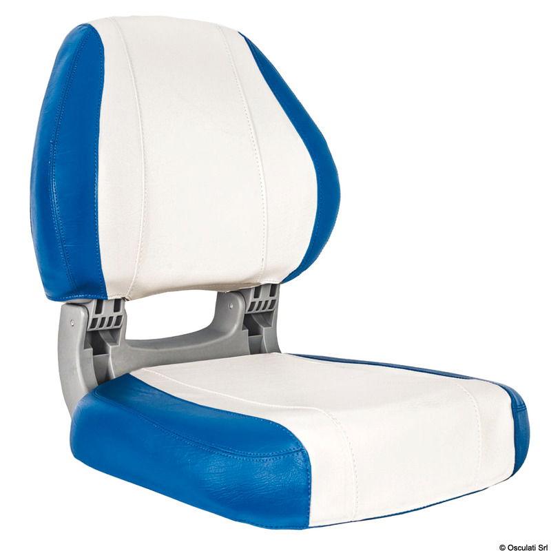 Sedile ergonomico Sirocco blu e bianco