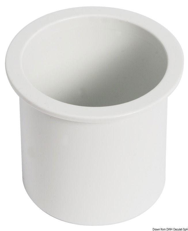 Porta bicchieri ad incasso ABS bianco