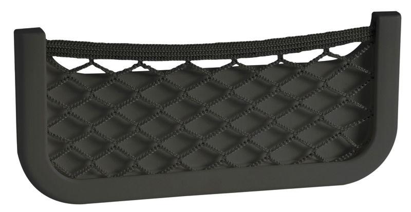 Rete portaoggetti nera 250x115x10 mm