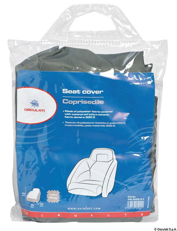 Coprisedile 60x60x65 cm grigio 300D monoposto