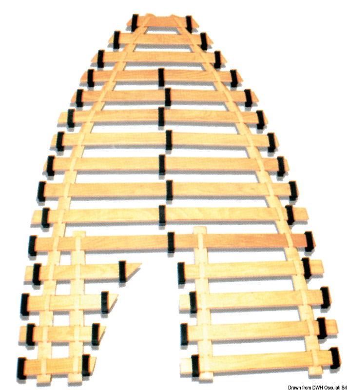 Rete mobile a doghe singola 200 x 90 cm sp. 8 mm