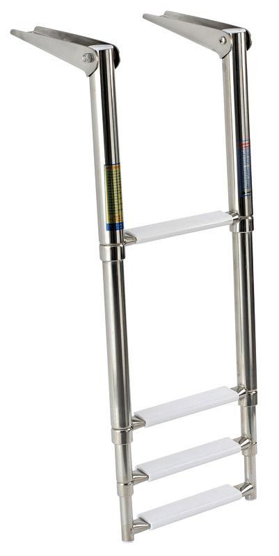 Scaletta inox telescopica 4 gradini