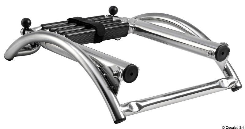 Scaletta a sgancio rapido per gommoni 4 gradini