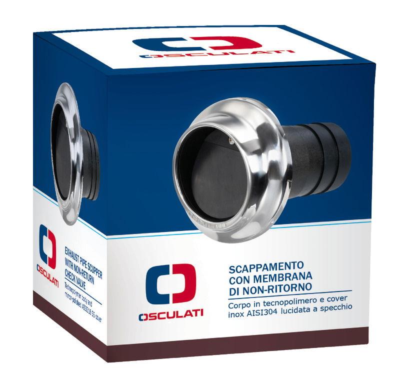 Uscita scappamento per tubi 60 mm