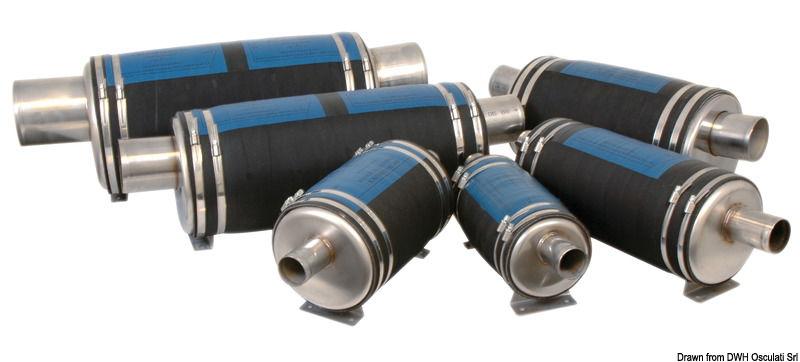 Silenziatore di scarico diam. 100 mm