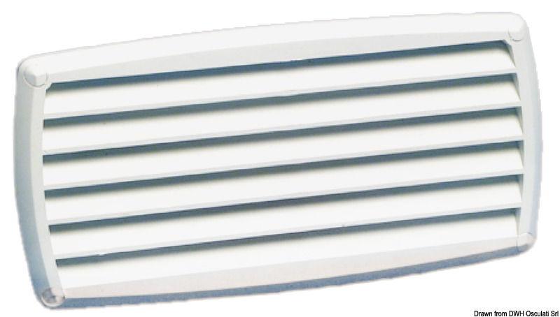 Presa d'aria nera 201 x 101 mm