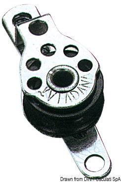 Microbozzello inox 1 puleggia piano 17x5