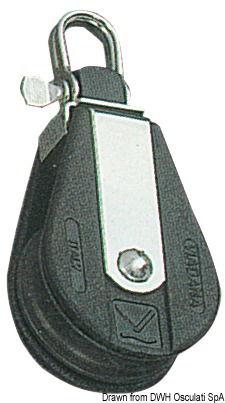 Bozzello Plastinox 1 puleggia 6x55