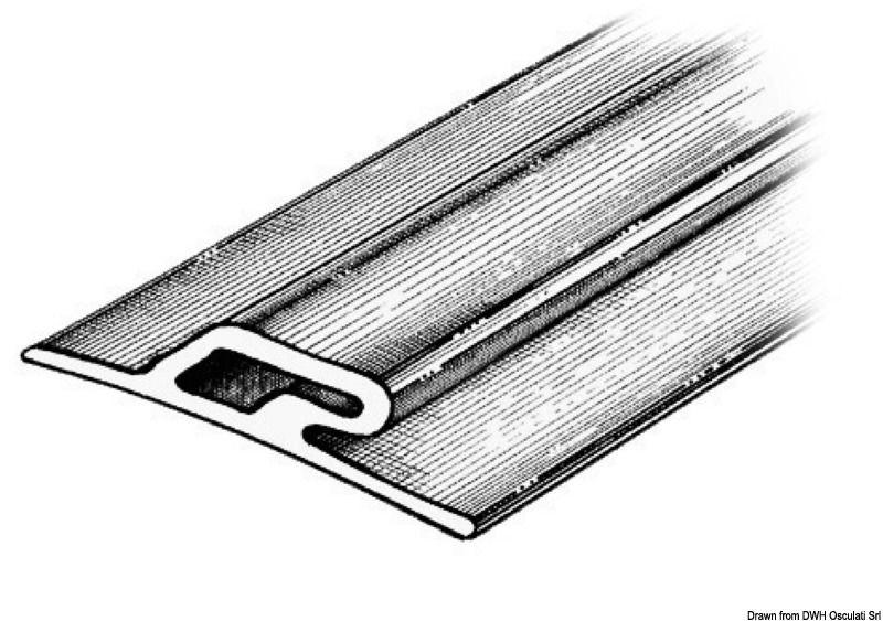 Profilo paracolpi 3,5x60x16 mm grigio RAL 9002