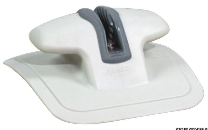 Bitta prua Fast Rubber con strozzascotte RAL 7035