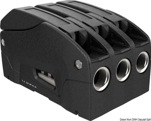 Stopper D1 triplo per cime 6-8 mm