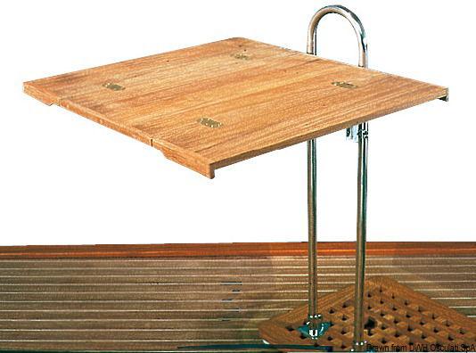 Tavolo teak pieghevole 70x90 cm