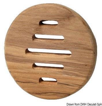 Frontalino protezione teak Ø 100 mm