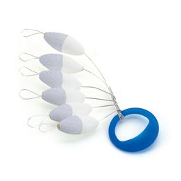 AKAMI FLOAT OVAL - GLITTER WHITE, 6X13.5