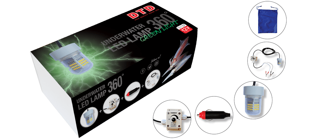 DTD UNDERWATER LED LAMP 360° GREEN