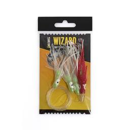 Sugoi Wizard Montatura da Traina Octopus e Jet Head - OCTOPUS CLEAR GLITTER / KONA RED GLITTER