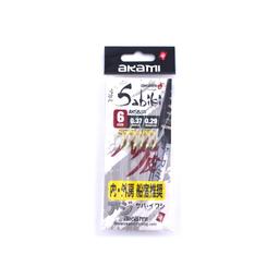 Sabiki Akami Serie AKSBGR – Montatura da pesca 6 Ami Dorati con Fluorocarbon