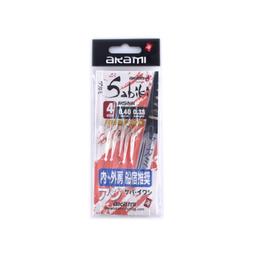 Sabiki Shrimp Akami Serie AKSHWH – Montatura da pesca 5 Ami Gold con Gamberetti