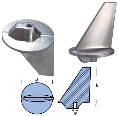 PINNA LUNGA PER MERCURY 80-140 HP