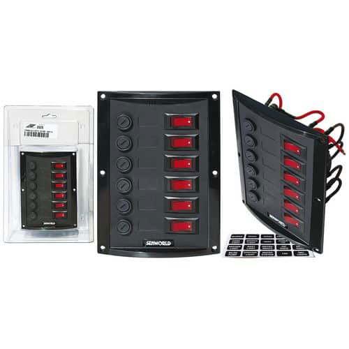 PANNELLO VERTICALE CON  INTERRUTTORI LUMINOSI