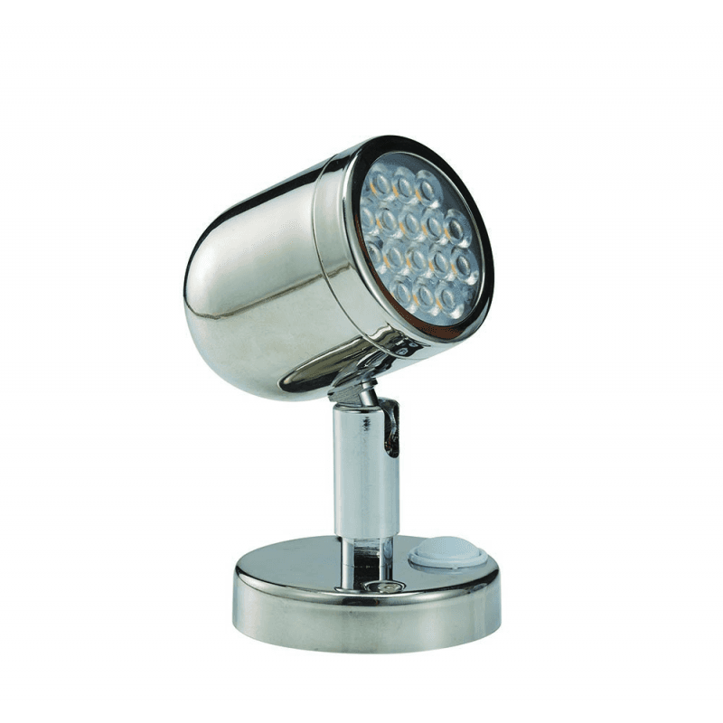 FARETTO ORIENTABILE A LED IN ACCIAIO INOX