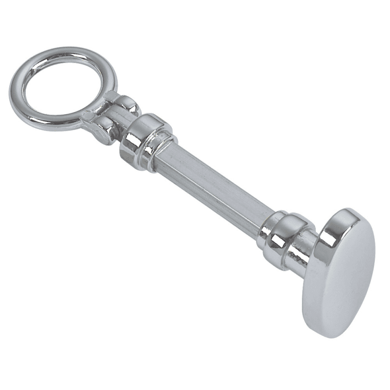 MANIGLIA POMOLO E ANELLO IN OTTONE CROMATO