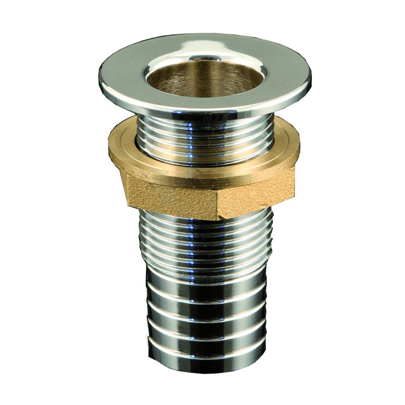 SCARICO POZZETTO IN OTTONE CROMATO CON PORTAGOMMA