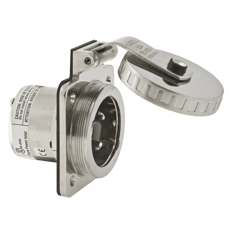 SPINA 2P+T 125/250 v. 50A IP56 IN ACCIAIO INOX