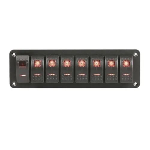 PANNELLO 8 COMANDI CON INTERRUTTORI BASCULANTI