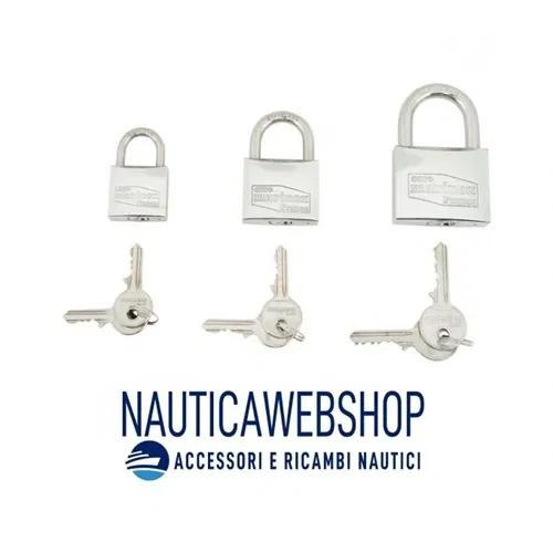 SET 3 LUCCHETTI IN ACCIAIO CON UNICA CHIAVE