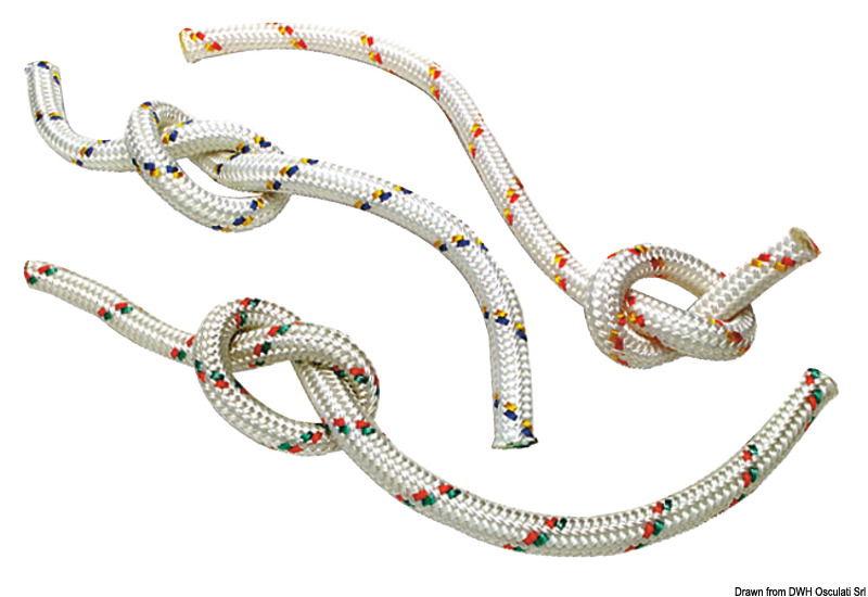 Doppia treccia rossa/gialla 6 mm