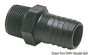 Portagomma nylon maschio 3/4"