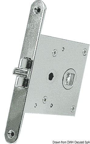 Serratura incasso ottone cromato