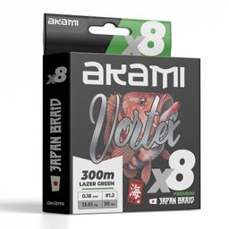 Akami VORTEX X8 Trecciato 8 Capi Alta Resistenza - Pesca a Spinning, Shore Jigging, Light Jigging, Eging, Pesca a fondo.