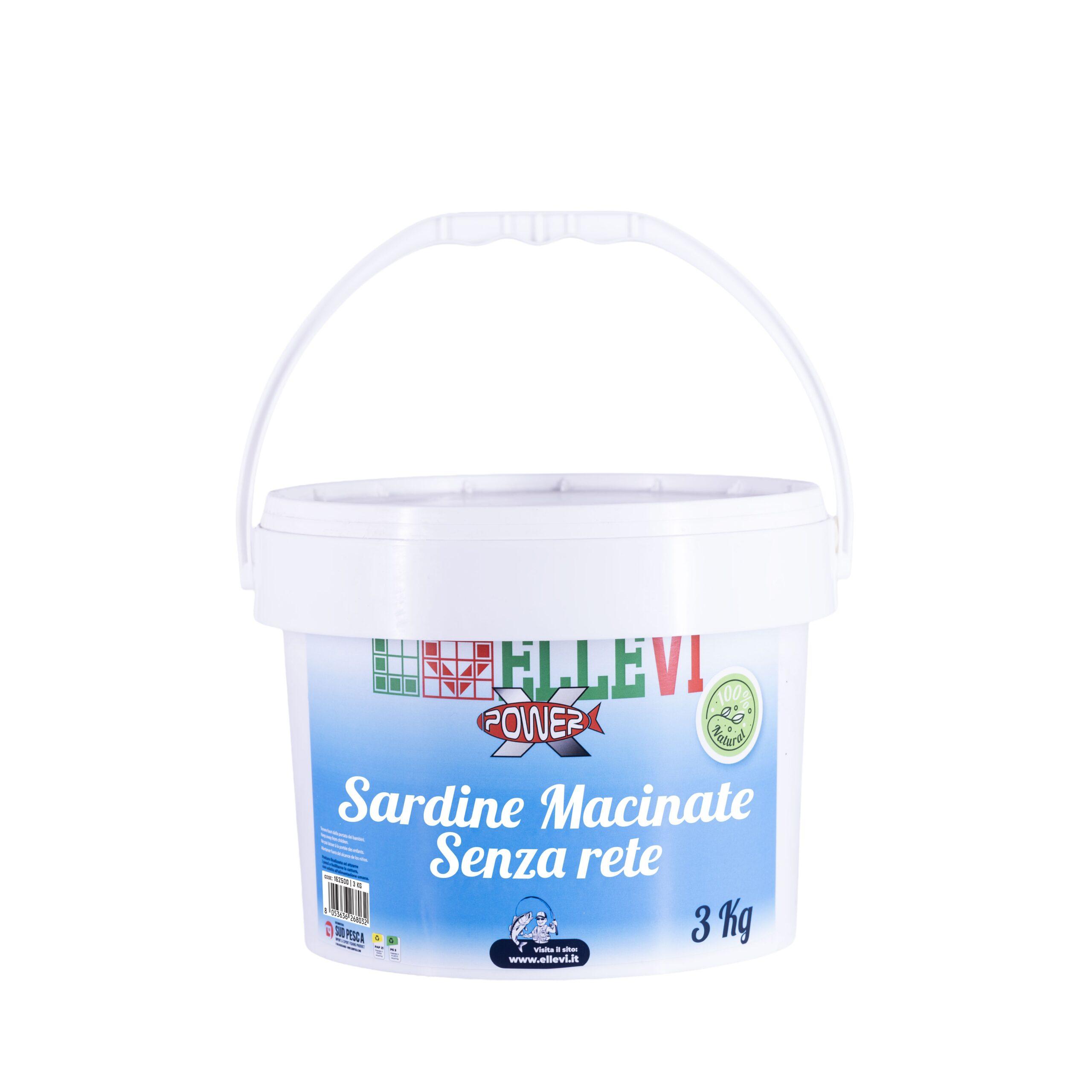 Pastura ELLEVI Sardine Macinate - Secchiello con Rete