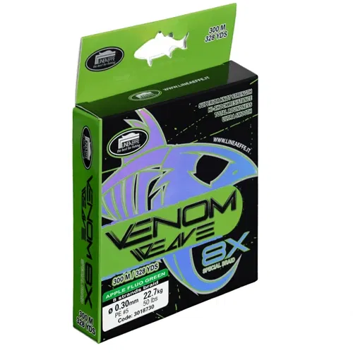 TRECCIATO VENOM WEAVE 8X APPLE GREEN DA 150 MT